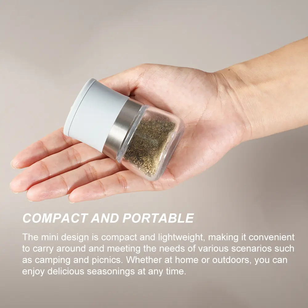ODM Portable RPET Spice Shaker with Glass Bottle