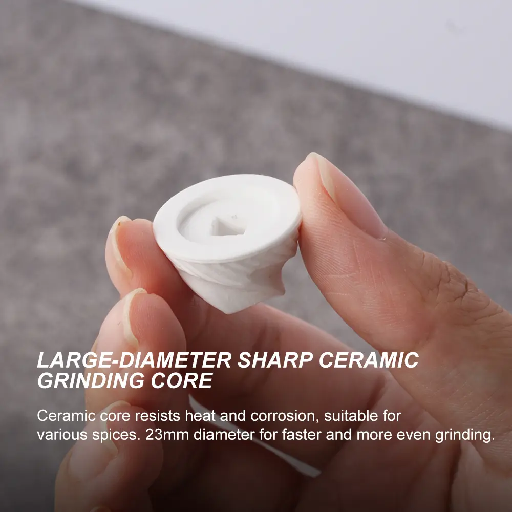Ergonomic Manual Pepper Grinder detailed view