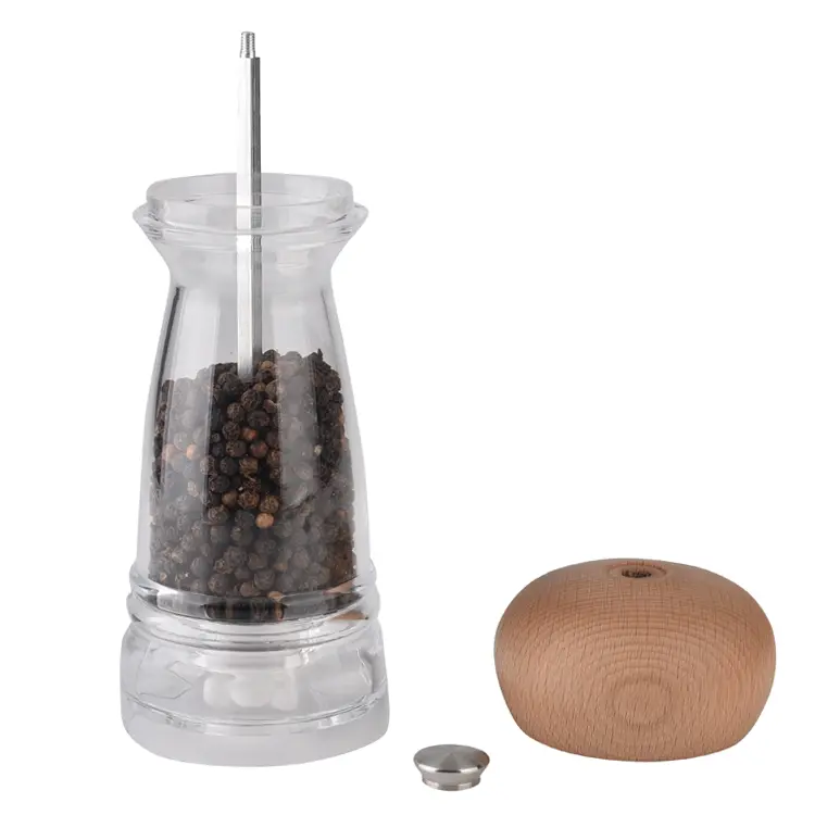 Custom Classic Pepper Grinder with Wood Cap