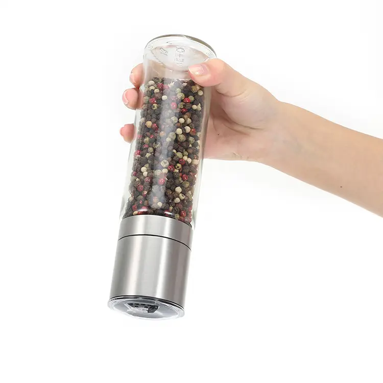 ODM Customized Metal Spice Grinder with Glass Jar