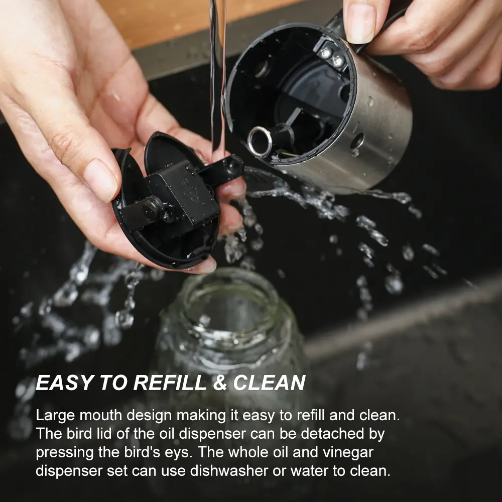 ODM Gravity Oil & Vinegar Dispenser with Drip-Free Spout