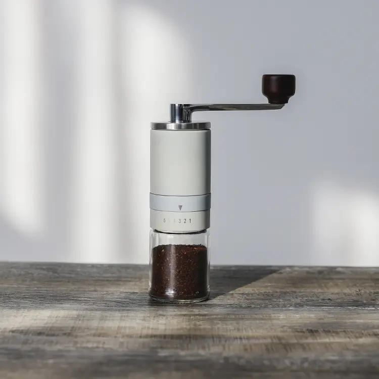 Wholesale Colorful Hand Coffee Grinder Ceramic Burr