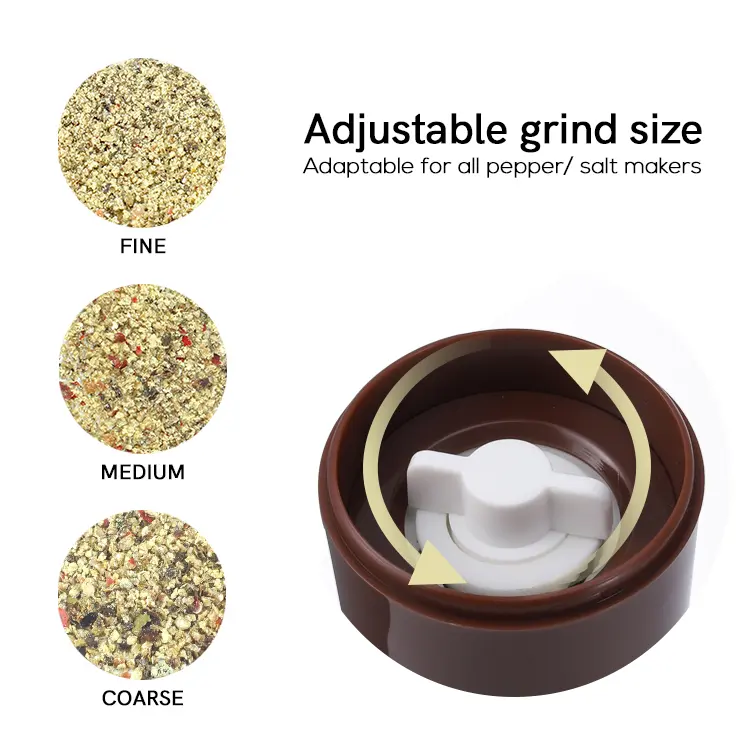 Buy  Wholesale Plastic Handheld Pepper Grinder with Ceramic Burr Manufacturer, Exporters