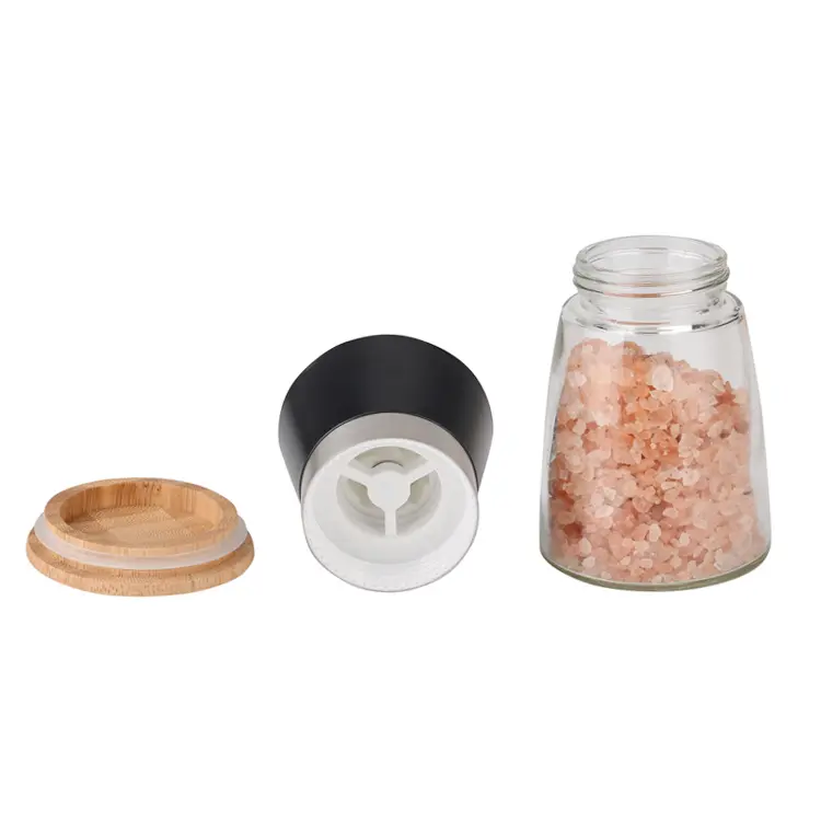 ODM Bamboo Salt and Pepper Grinder Set with Ceramic Burrs