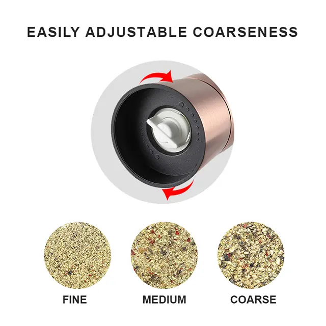 OEM Personalized Pepper Grinder Metal Set with Base Manufacturer, Company