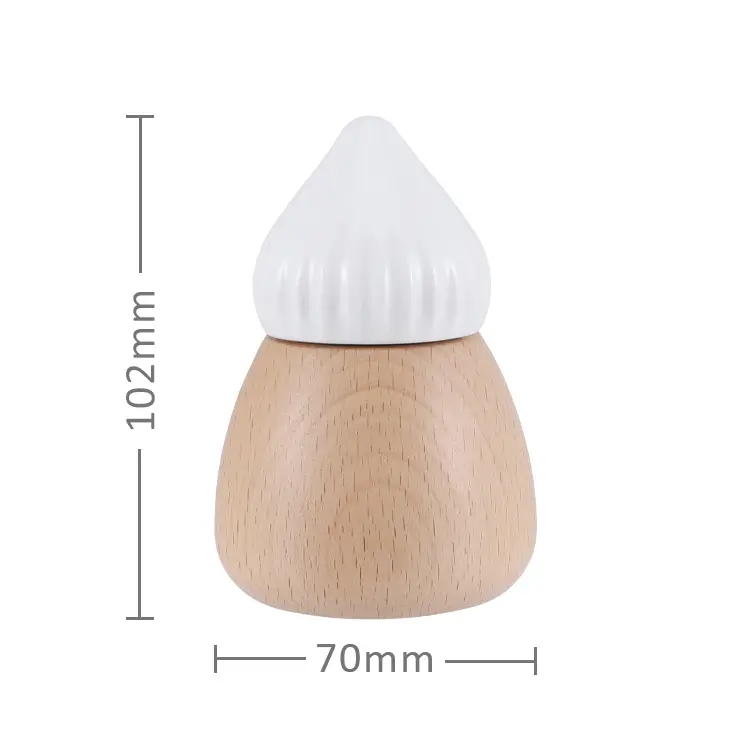 ODM Bulk Sale Compact Wooden Salt Grinder with Ceramic Burr Pricelist, Factory