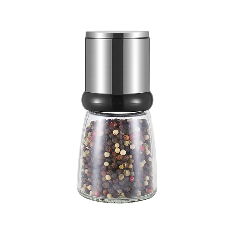 China Pink Salt and Pepper Grinders with Glass Bottle Manufacturers, Manufacturer