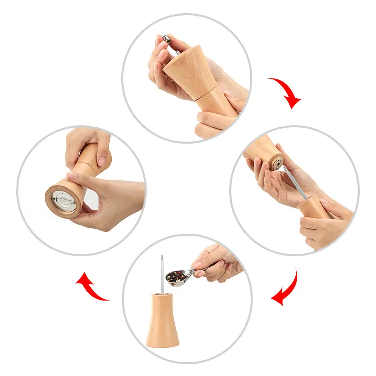 Wholesale Wooden Pepper Mill 5