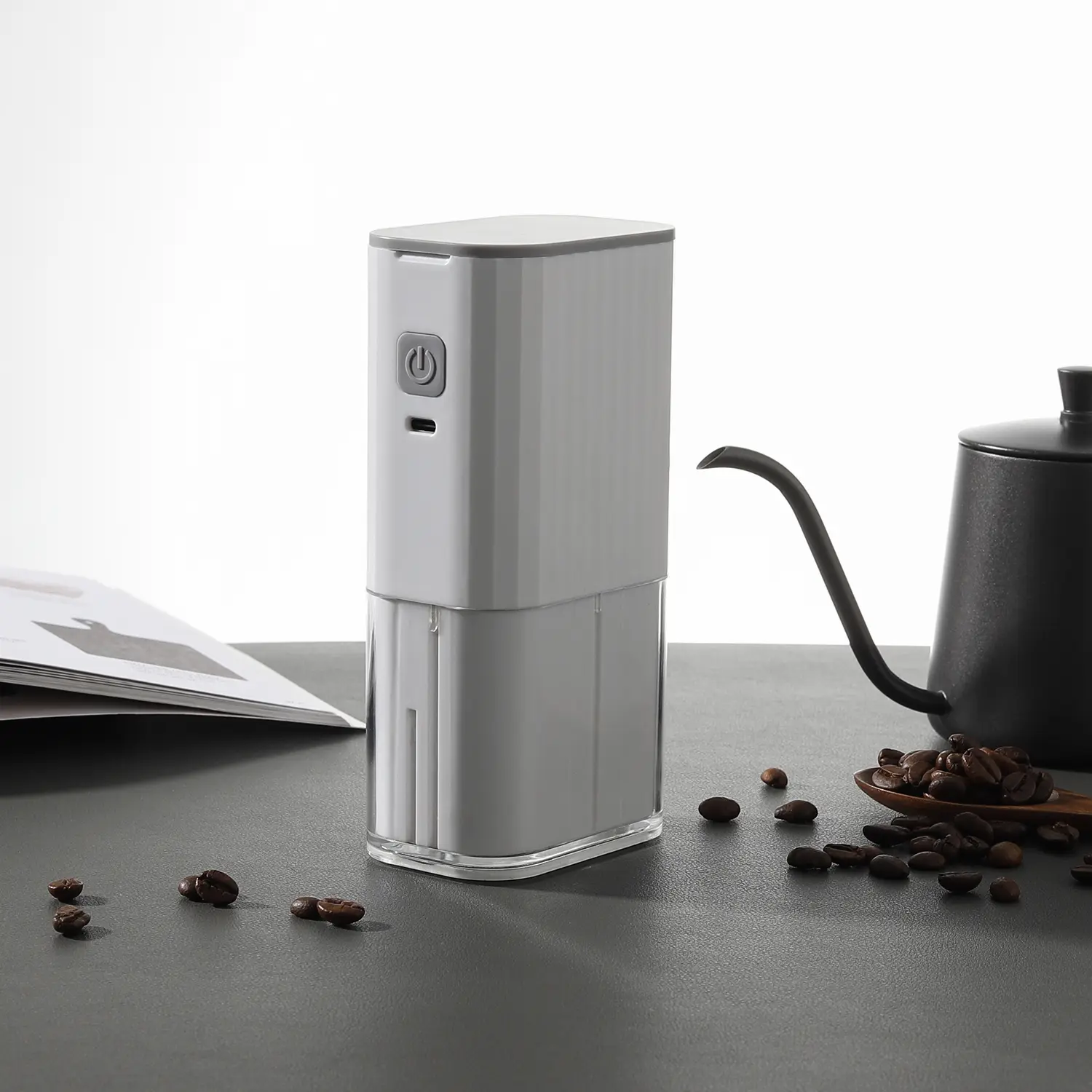 Custom Portable USB Electric Coffee Grinder for Travel & Everyday Use