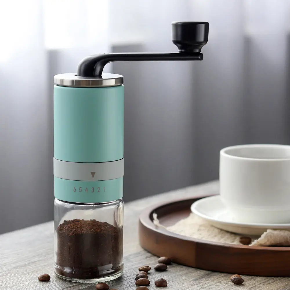 Custom Colorful Hand Burr Coffee Grinder