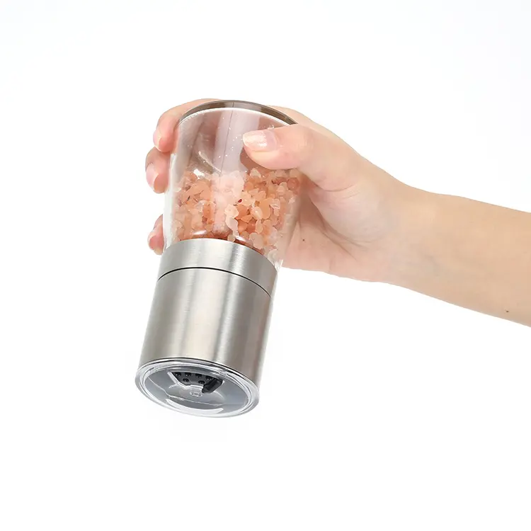 ODM Stainless Steel Salt and Pepper Grinder with Switchable Shaker Lid