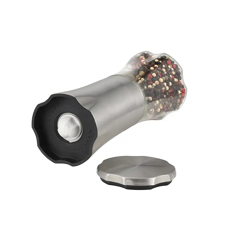 Custom Metal Battery Operated Pepper Grinder with Ceramic Burr 3