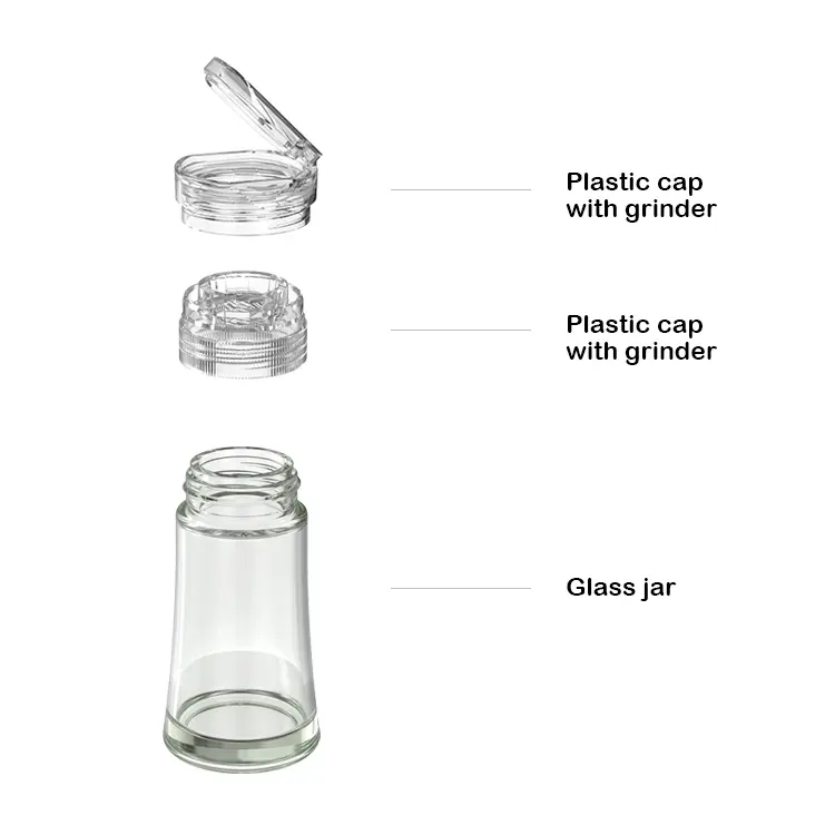 OEM  Wholesale Plastic Spice Mill with Adjustable Ceramic Burr Service, Exporter