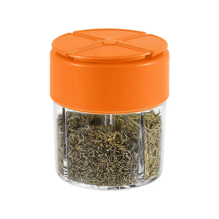 Famous Plastic Pepper & Salt Shaker with 4 Compartments Supplier, Exporters