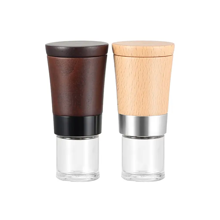 Mini Grinder Set with Wooden Base