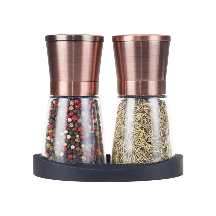 OEM Personalized Pepper Grinder Metal Set with Base Manufacturer, Company