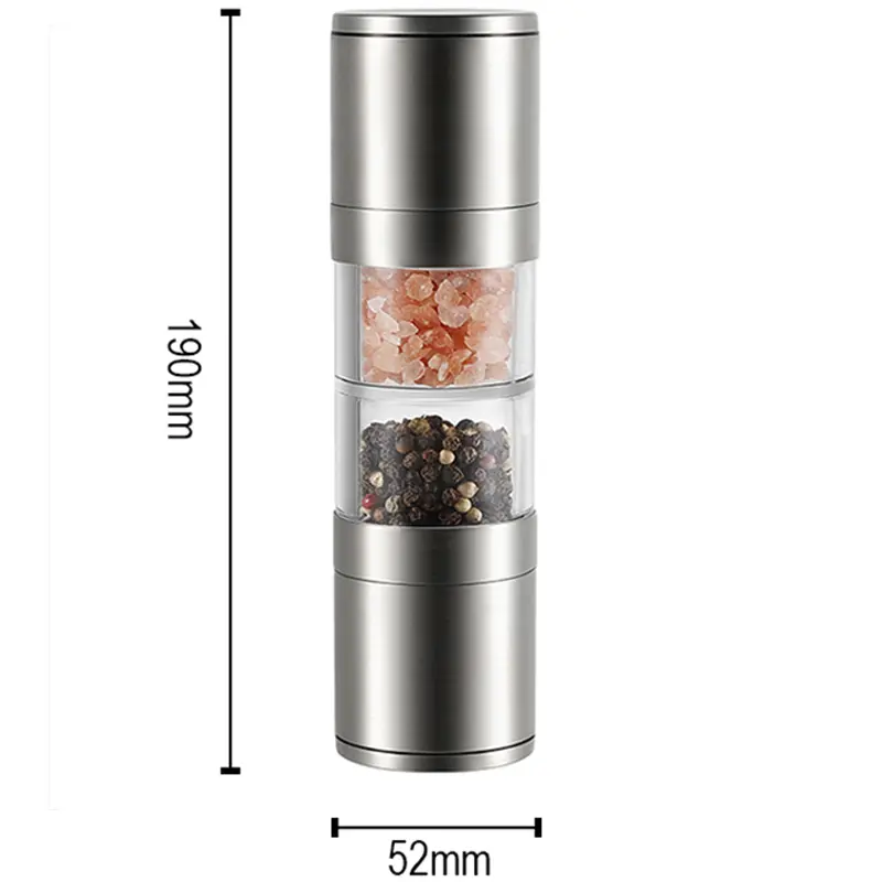 High-Quality ODM&OEM Metal Dual-Combination Salt And Pepper Mill Pricelist, Factories