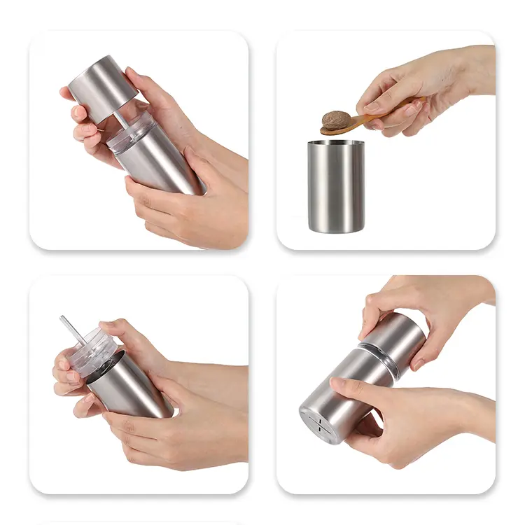 how to use Manual Nutmeg Grinder Spice Mill