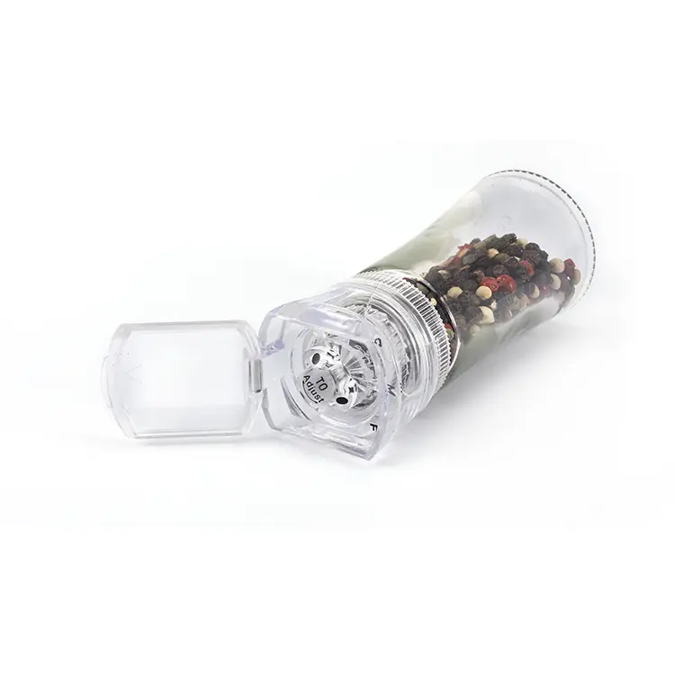 OEM  Wholesale Plastic Spice Mill with Adjustable Ceramic Burr Service, Exporter