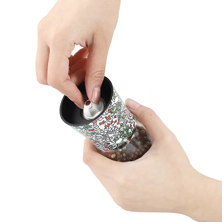 Wholesale Salt Grinders for Sea Salt with Pattern
