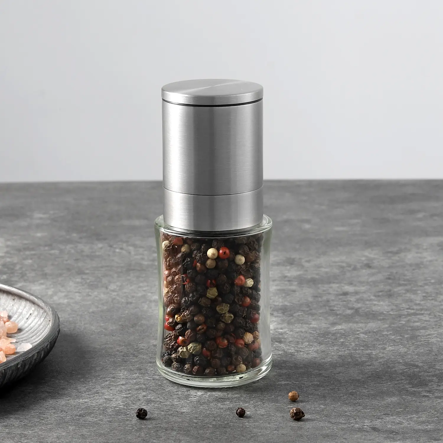 Custom Portable Stainless Steel Manual Pepper Grinder