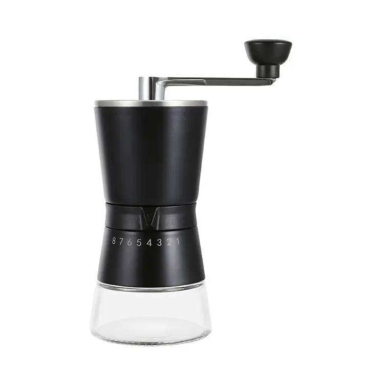 Custom Coffee Burr Hand Grinder with 8 External Adjustments