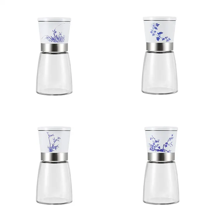 Wholesale Adjustable Spice Mill with Celadon Pattern