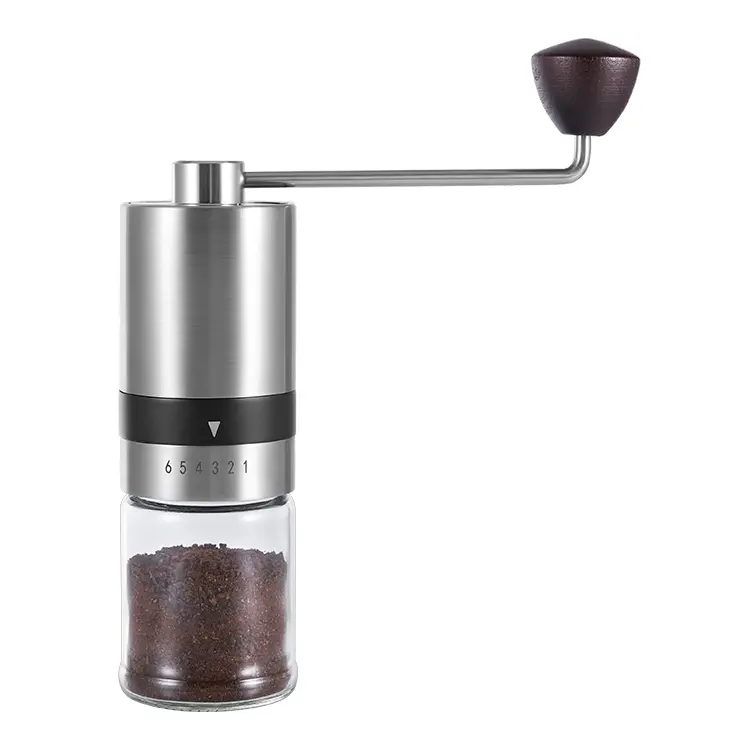Custom Manual Burr Coffee Grinder Set with Food-Grade Materials