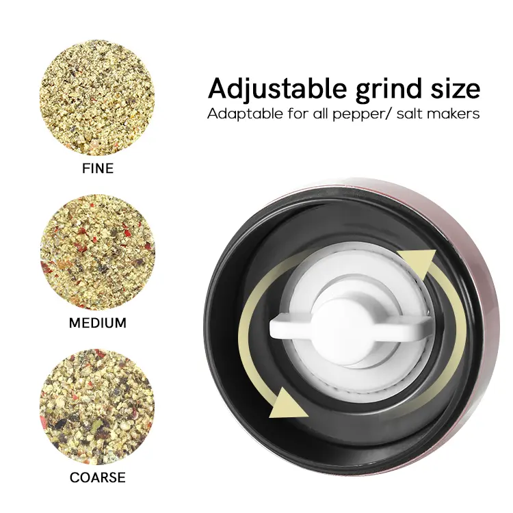 Wholesale Glossy Plastic Manual Pepper Grinder