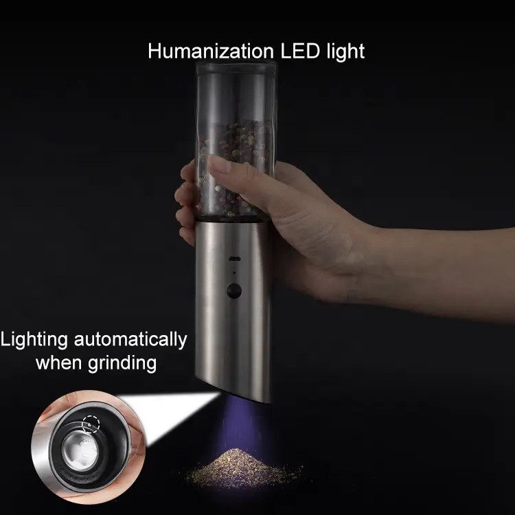 ODM Usb Pepper Grinder with LED Light