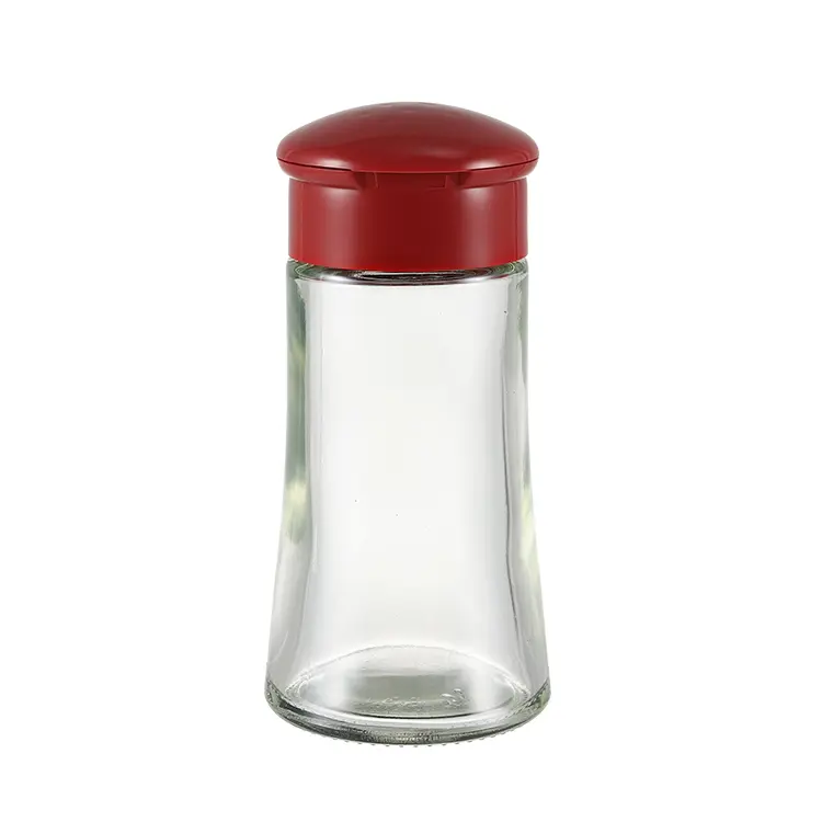 Custom Glass Salt & Pepper Shaker with Flip-Top Lid