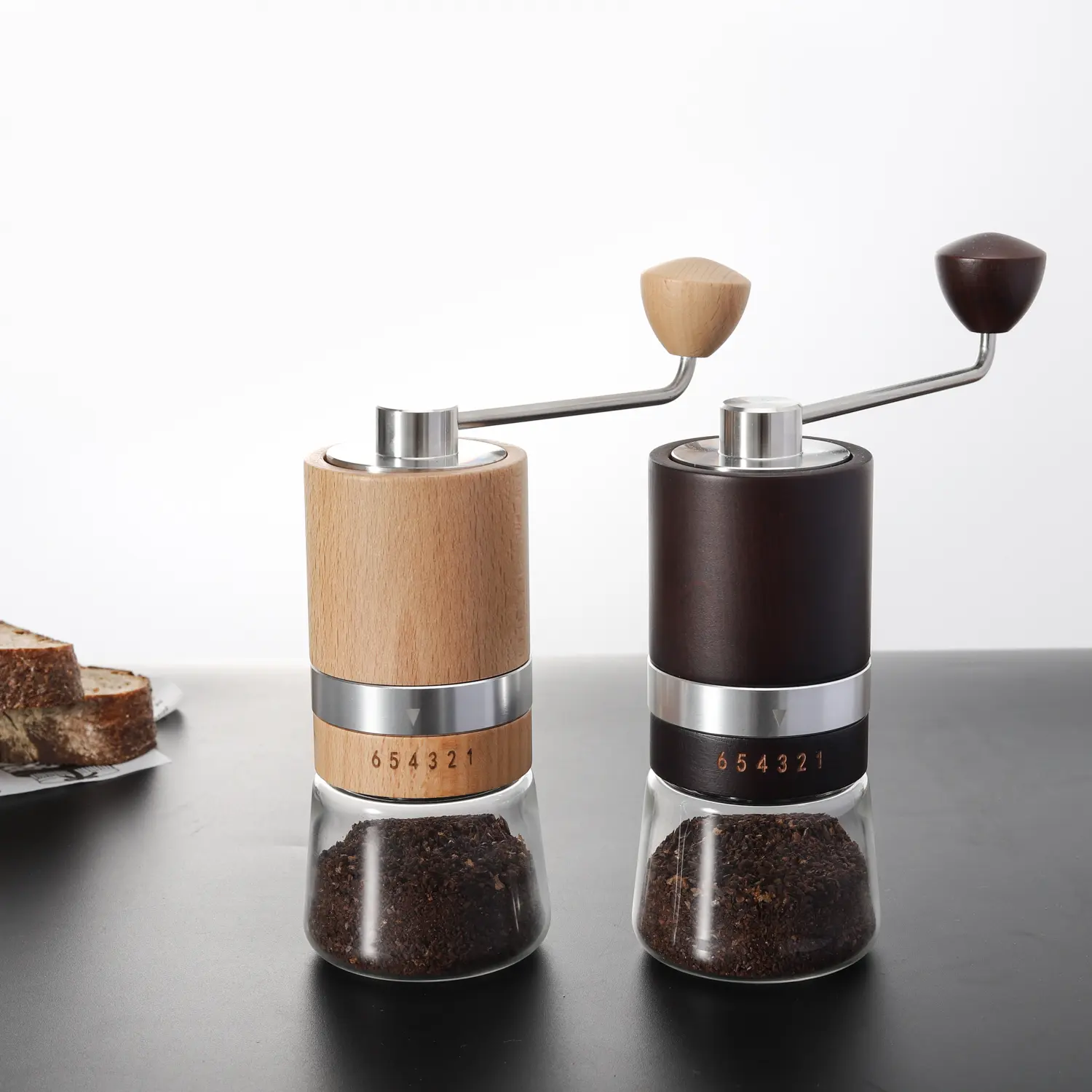 Wood Hand Burr Coffee Grinder