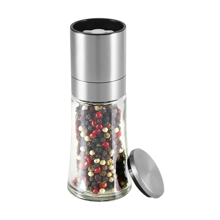 ODM Customized Portable Stainless Steel Pepper Mill with Ceramic Burr