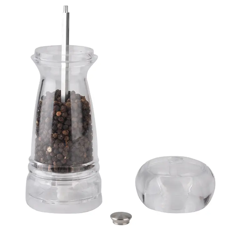 Custom Classical Handheld Pepper Grinder with Acrylic Bottle 5