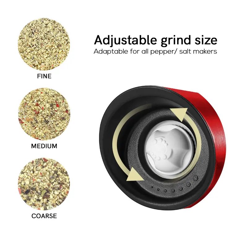 ODM Electric Salt Pepper Grinder Set with Wooden Base