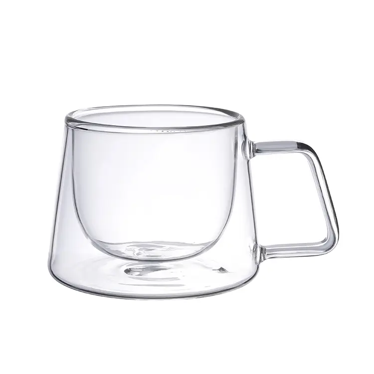 Wholesale Double Borosilicate Glass Coffee Mug