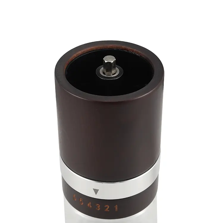 Custom Wooden Hand Burr Coffee Grinder with S/S Core Quotes, Factories