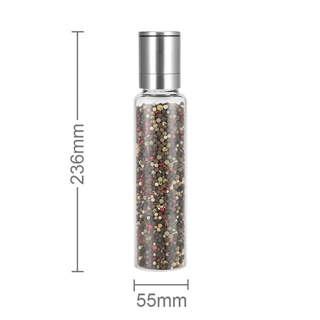 CE Certification Customized Glass Salt And Pepper Grinder Set Factories, Suppliers