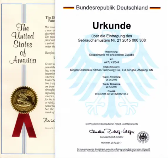 Chinagama Red Dot Award and IF Design Award winning product certifications