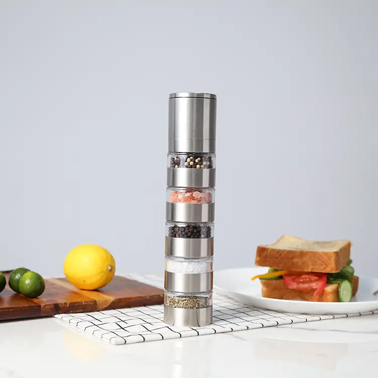 China 5-Layer Freely Combinable Pepper Grinder Company, Pricelist