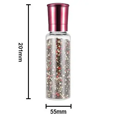 ODM Customized Glossy Adjustable Spice Grinder 