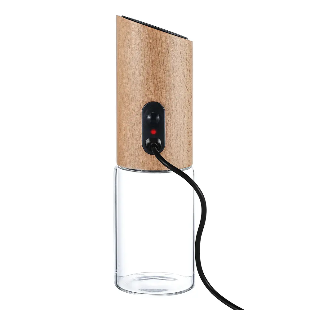 Wholesale USB Rechargeable Electric Wooden Pepper Mill
