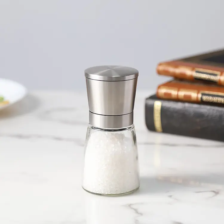 Custom  ODM 170ml Stainless Steel Manual Pepper Grinder with Ceramic Burr Supplier, Service