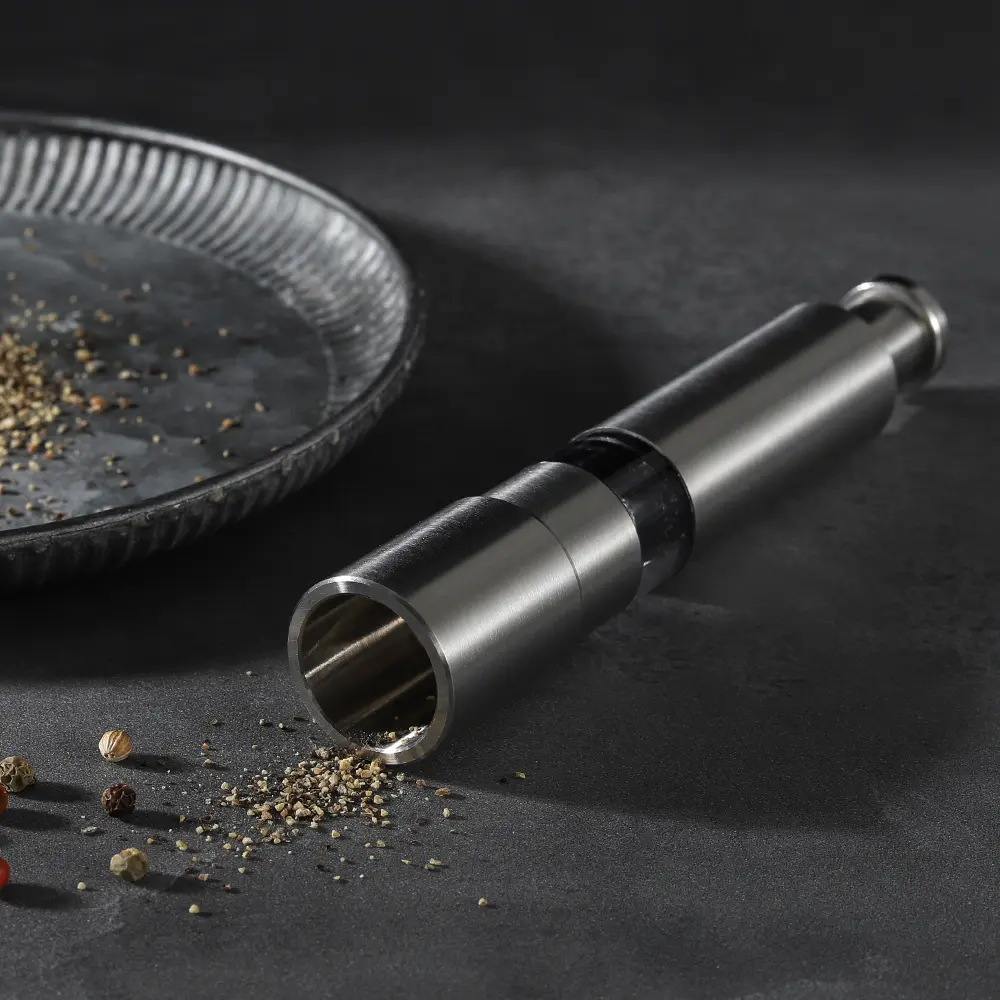 Buy Stainless Steel Thumb Press Pepper Grinder Manufacturer, Product