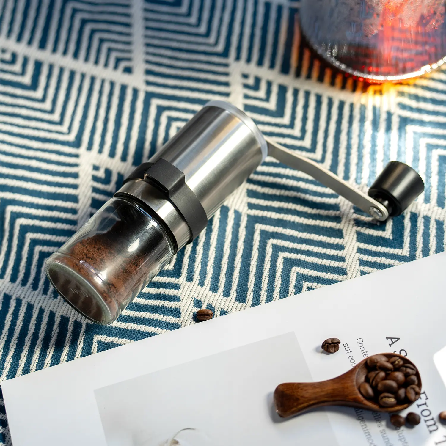 Wholesale Glass Handheld Coffee Grinder 1