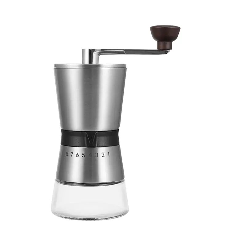 Custom Coffee Burr Hand Grinder with 8 External Adjustments