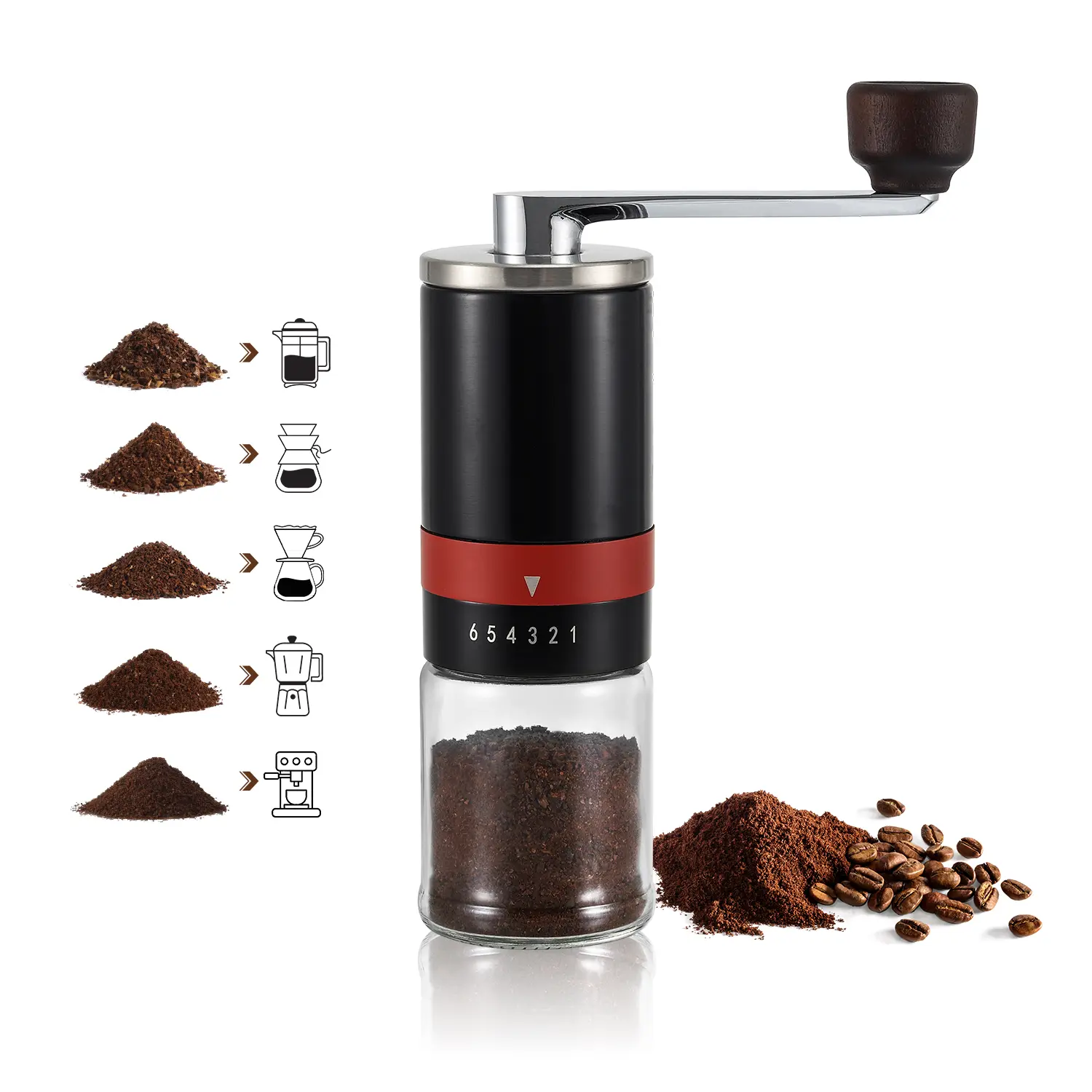 Custom  ODM Manual Coffee Burr Grinder with Ceramic Burr Product, Factories