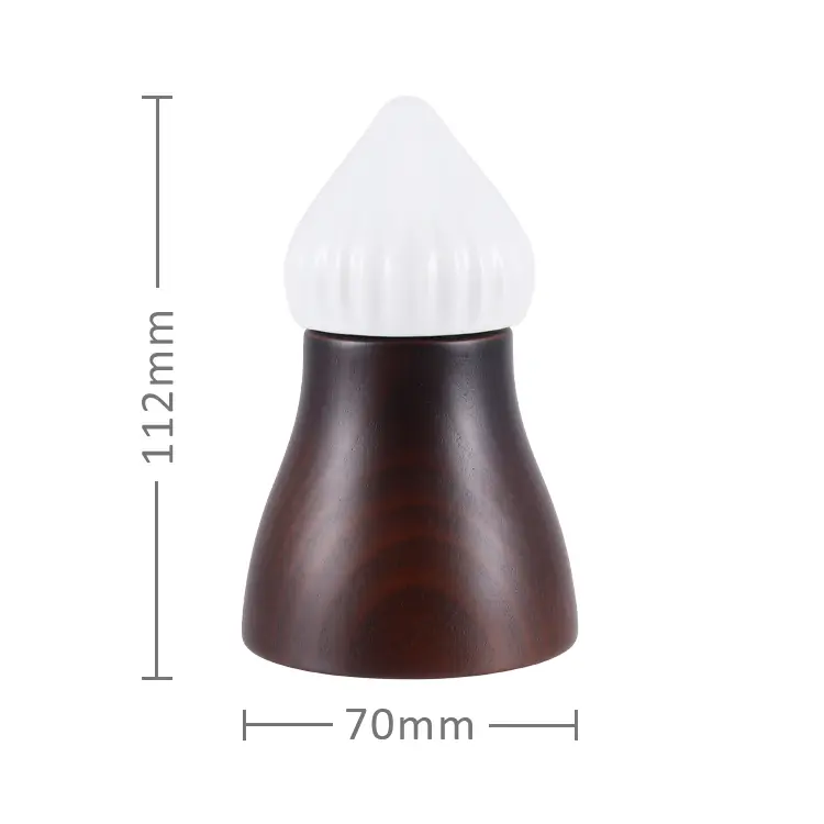 Custom Adjustable Wooden Salt Grinder