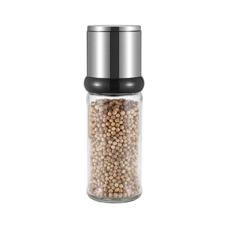 ODM Stainless Steel Manual Spice Mill with Adjustable Ceramic Burr