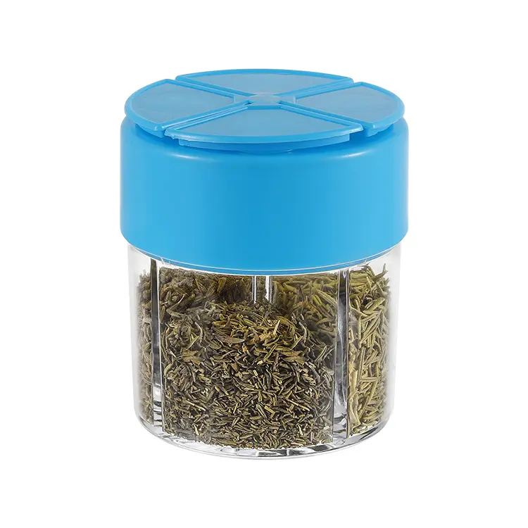 Famous Plastic Pepper & Salt Shaker with 4 Compartments Supplier, Exporters